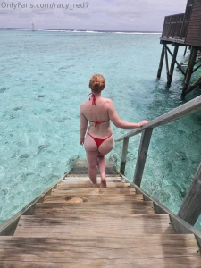 The red swimsuit is my fave part 3