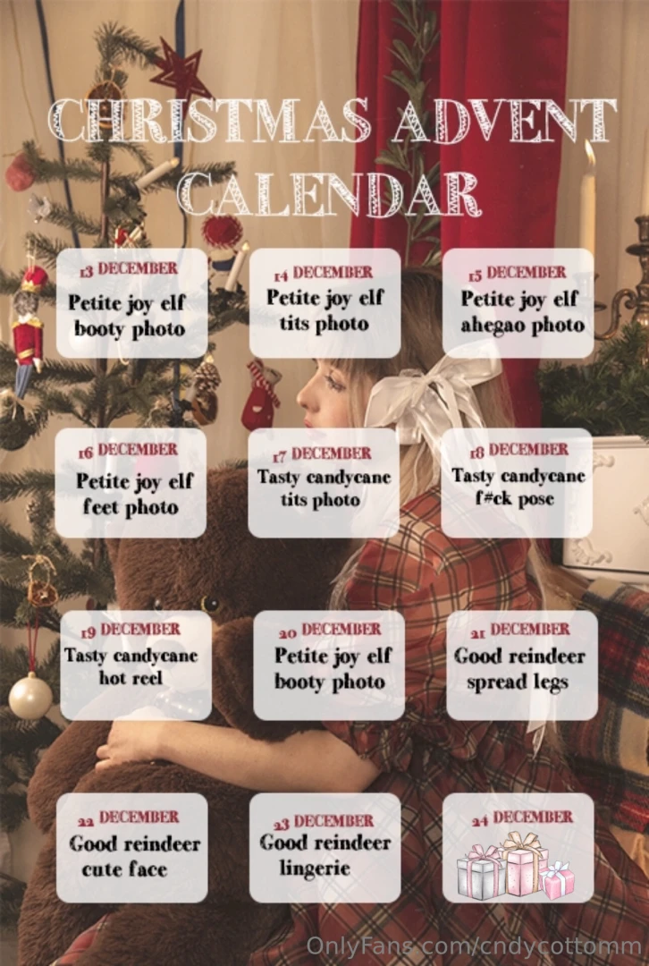 The christmas advent it s going to start tomorrow be ready to not miss 