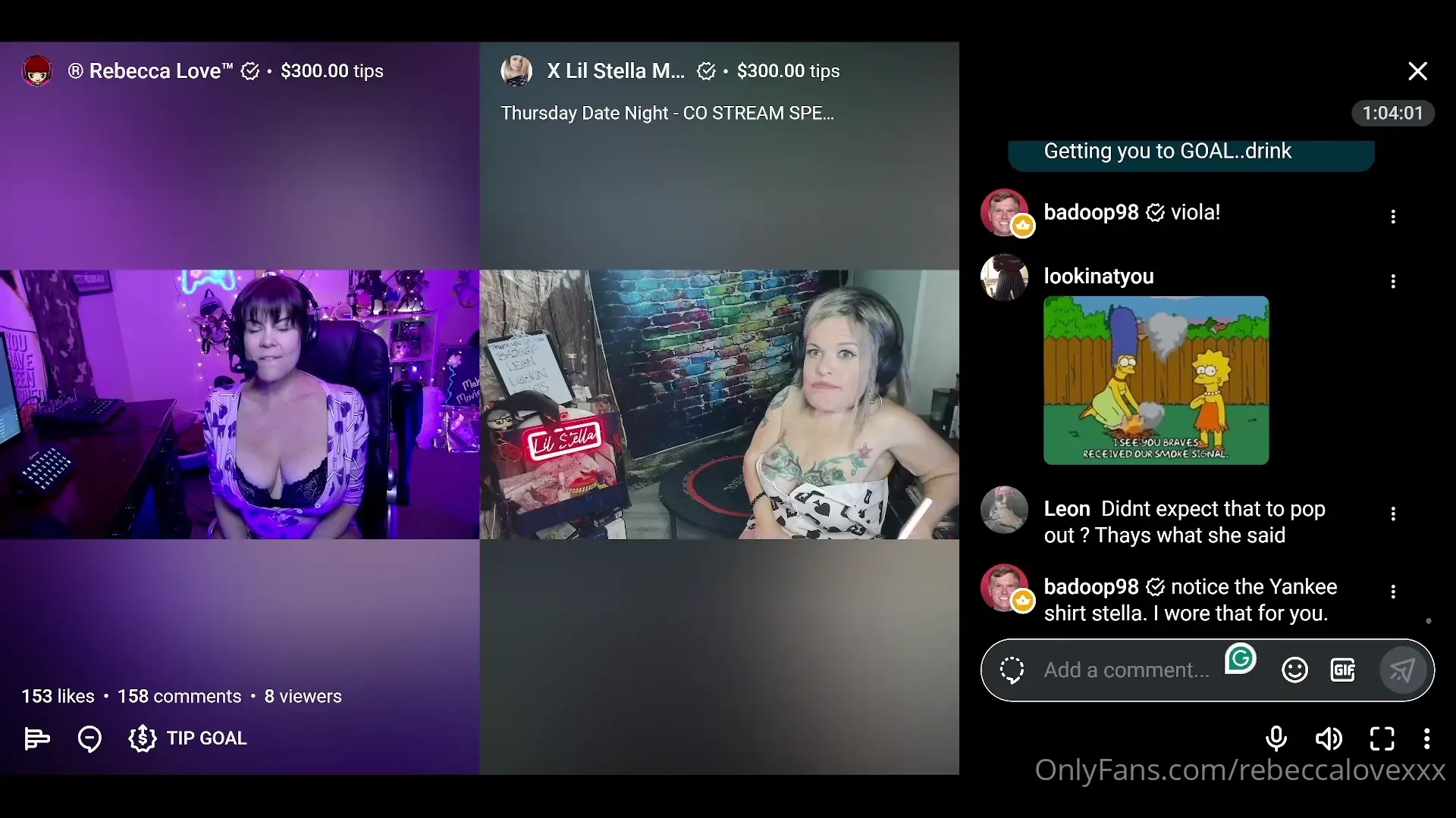 Costream thursday date night with lilstellamariexxx but i do know you 