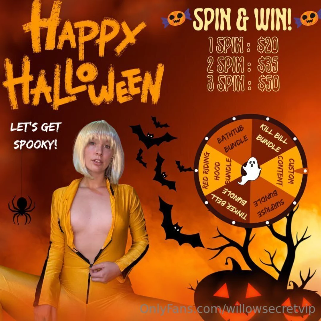 Willow s wheel trick or treat but on my page there s no tricks just 