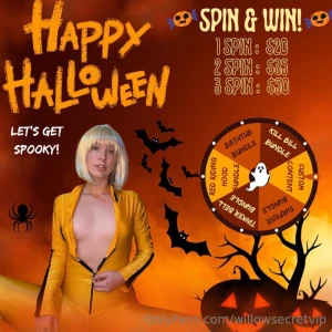 Willow s wheel trick or treat but on my page there s no tricks just