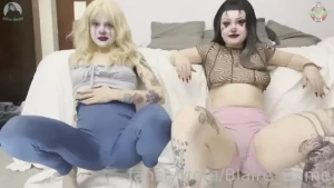 Two clowns absolutely desperate for a pee hear us whimper and whine