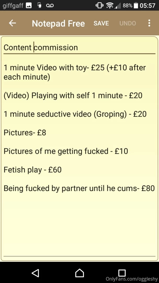 I am in a bad financial situation currently selling customers content 