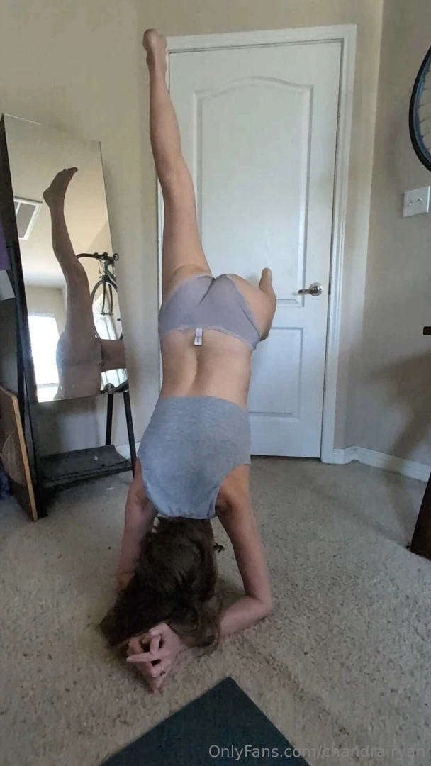 Working on a new yoga pose yes i know the tag on my panties is out i part 5 