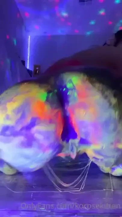 For my on cam birthday i did some fun stuff with some uv paint and cum 
