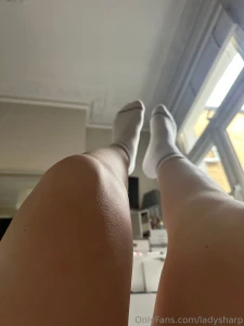 Currently lying in bed only thing i m wearing is my socks
