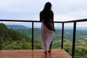 Fresh from the bath completely bare and relaxed skin still warm and