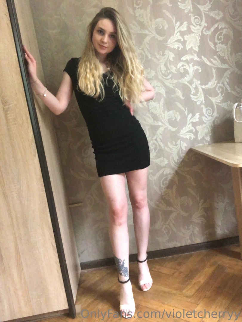 violetcherryy - I m feeling so sexy and naughty today i tried on new dress and made 