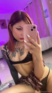 I wear panties under my skirt but not when i m with you