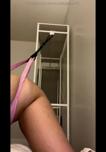 A nice frontal wedgie punishment starting with the back of my panties part 2
