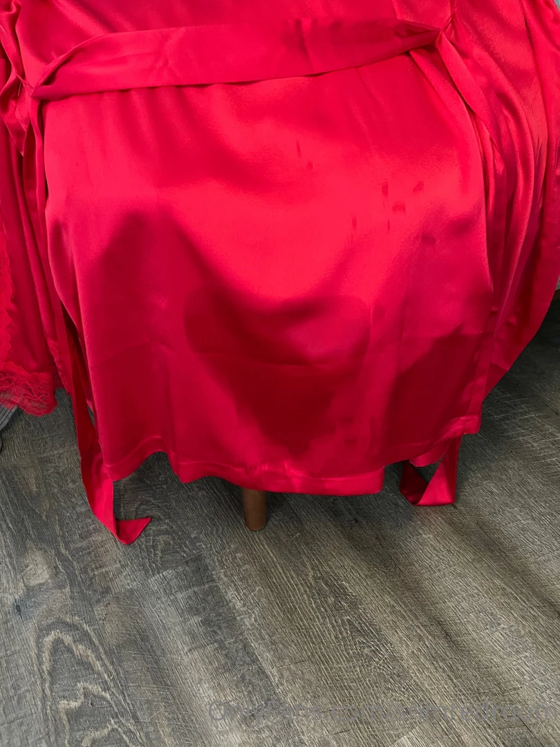 Oops my robe got a little wet this afternoon while i made my 