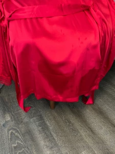 Oops my robe got a little wet this afternoon while i made my