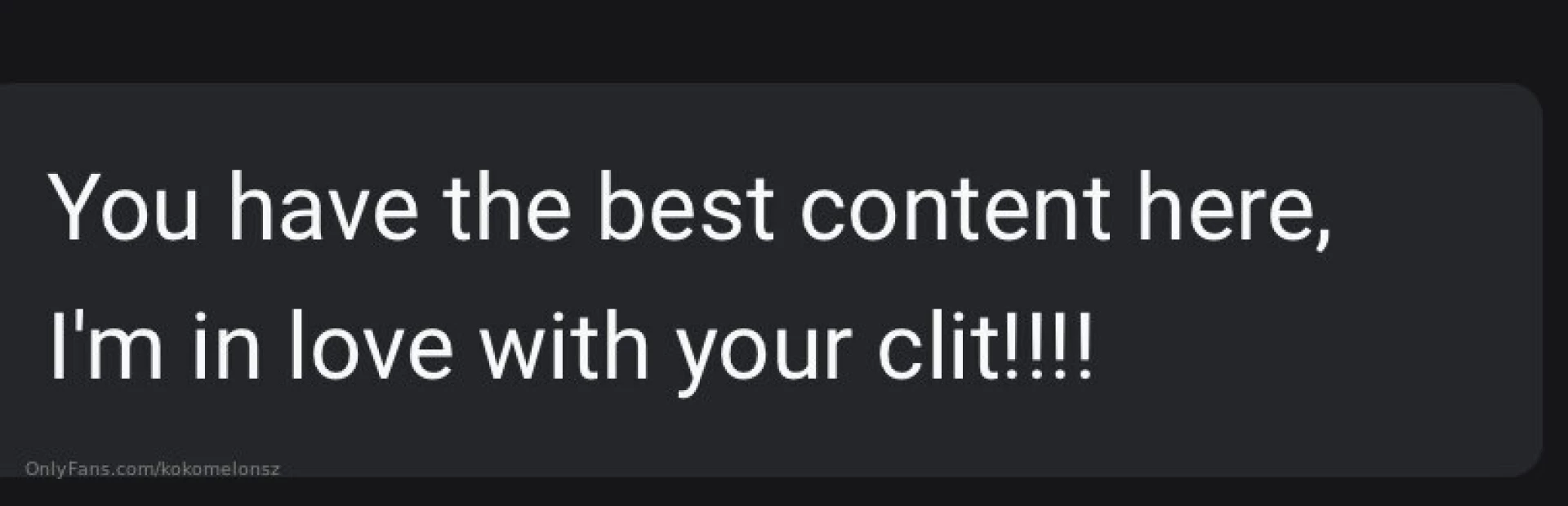 Yall don t know how much messages like this means to meeeee omg i love 