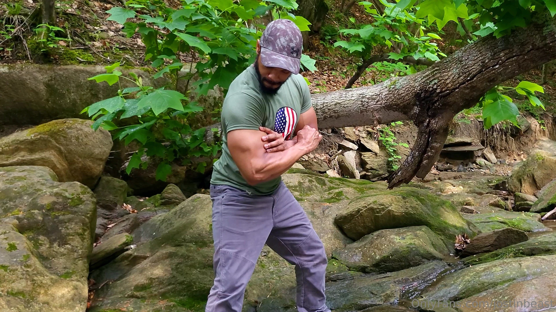 The flag wouldn t stretch enough so i had to show it who s boss part 1 