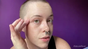 Brow shave day i ve been growing out my eyebrows for quite a while