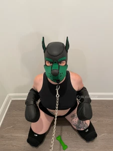 Early days of this green pup - anyone else ever use bondage pet play part 3