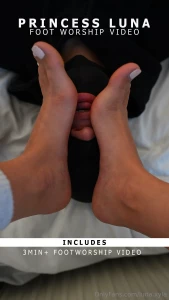 I loved making this video with my foot boy he sniffed and licked my