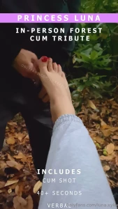 In-person cum tribute for his princess s feet imagine being so