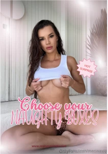 Ready to cum for me this weekend choose your naughty box and let me