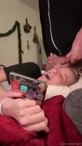 Free-use facial while reading a true cumslut wants it anytime amp