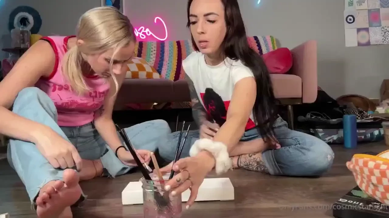 Me my sister ignore you while paint thewitchbitchhh and i love 