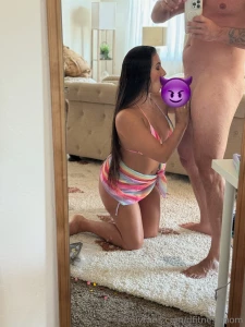 Stopped what i was doing dropped to my knees and sucked him right