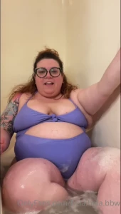 hela-stoned-bbw - Slippery saturday i squeeze myself into my brand new swimsuit that s part 6 