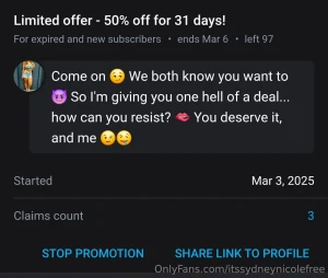 Limited sale sydneynicolevip sydneynicolevip