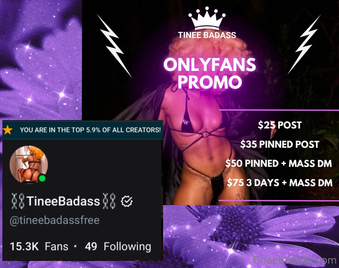 If you need onlyfans promo twitter promo or anything else check my 
