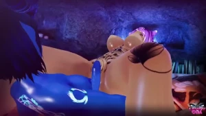 Dragged the cute amp sexy bluechan down this cave and made sure their