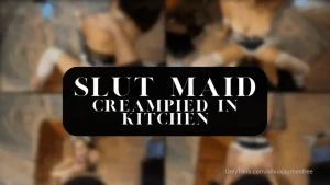 36 slut maid creampied in kitchen oui monsieur i ve been waiting for part 1