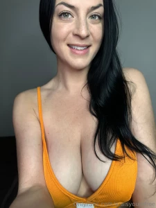 Good morning orange cotton bra and thong today