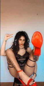 Hey loser it s time to bend over amp start to clean up my high heels