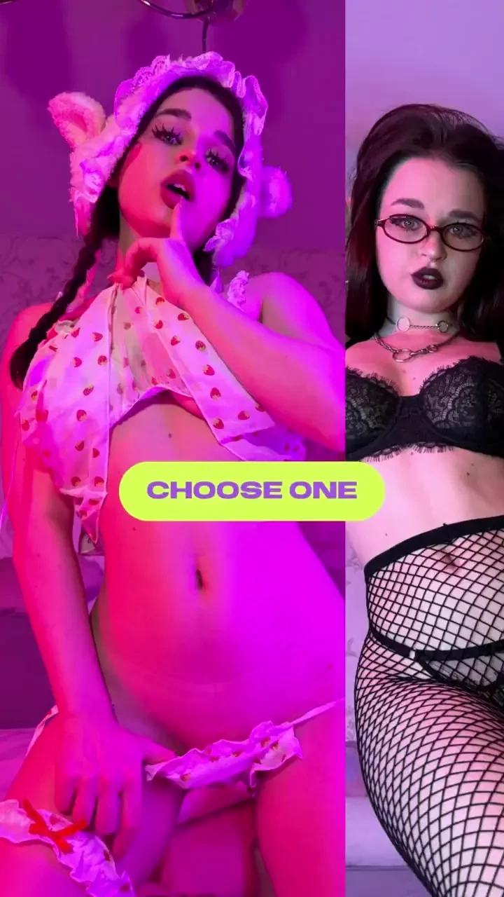 Who will you choose the cute girl with ears who will be gentle or the part 4 