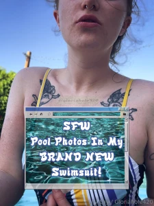 Sfw pool photos in my brand new swimsuit it s finally summer and i