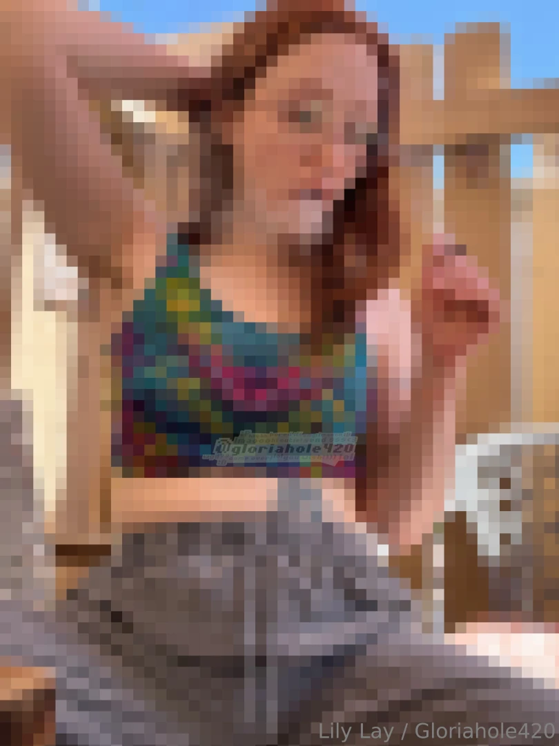 Summer smoking fun in the sun smoking a cigarette on my patio wearing 