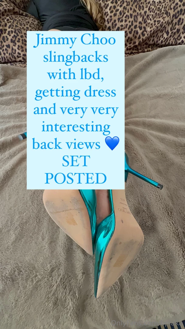 Jimmy choo slingbacks with lbd getting dress and very very interesting 