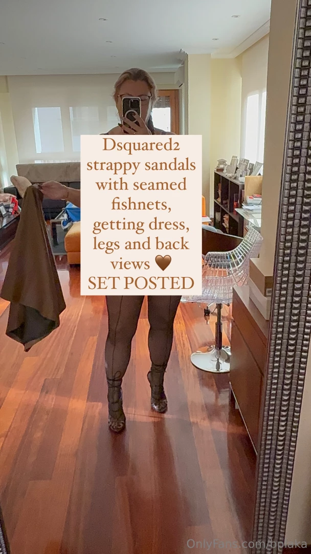 Dsquared2 strappy sandals with seamed fishnets getting dress legs and 