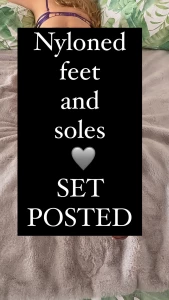 Nyloned feet and soles