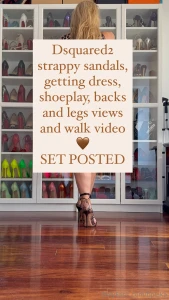 Dsquared2 strappy sandals getting dress shoeplay backs and legs views