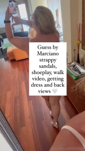 Guess by marciano strappy sandals shoeplay walk video getting dress