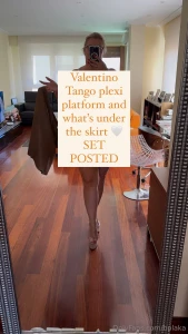 Valentino tango plexi platform and what s under the skirt