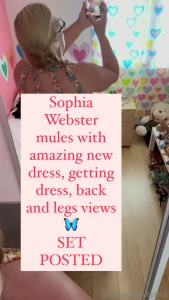 Sophia webster mules with amazing new dress getting dress back and