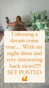 Unboxing a dream come true with my night dress and very interesting