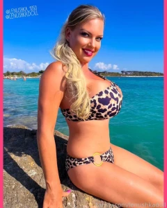 Leopard dress amp bikini so sexy