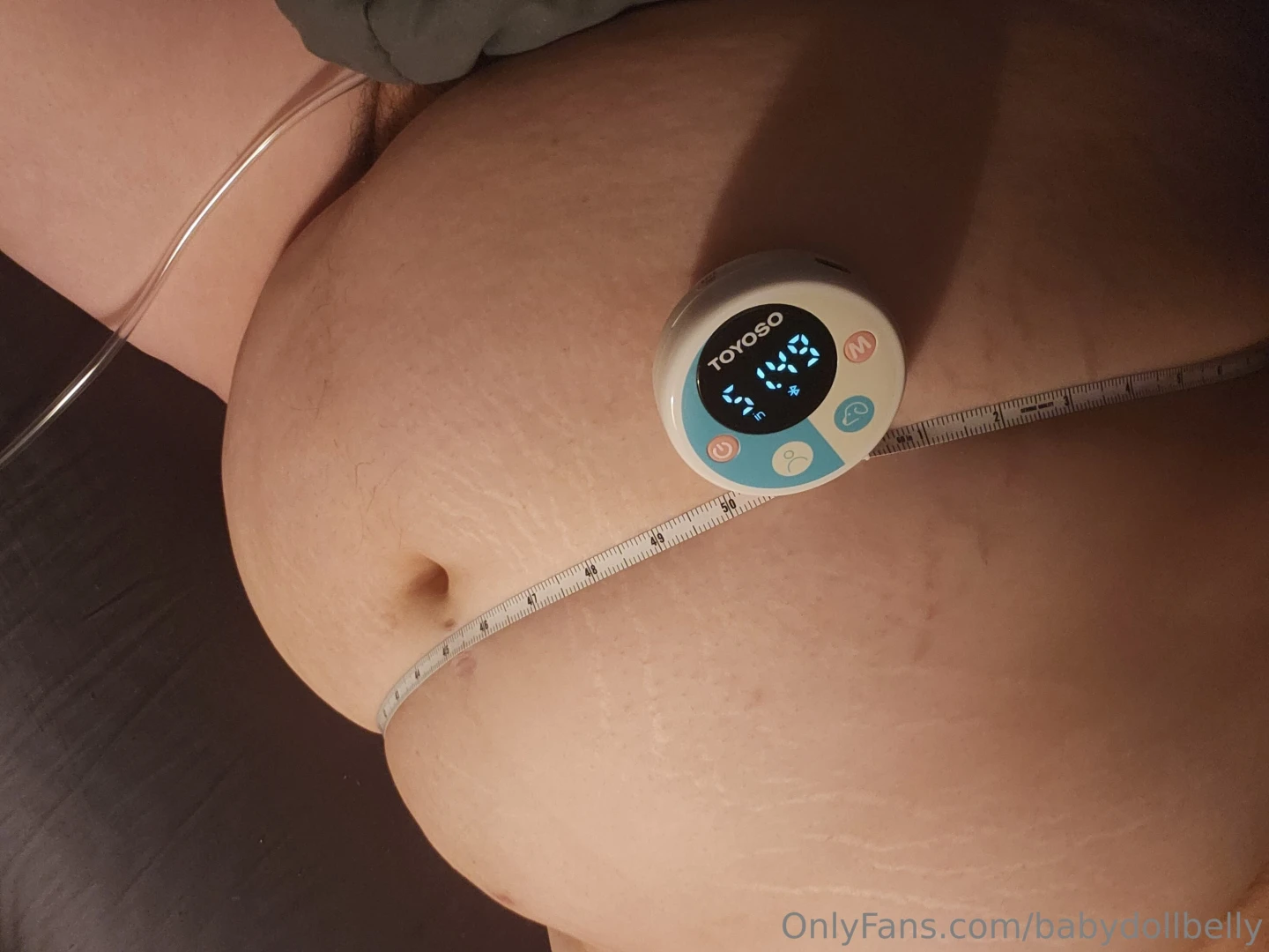 This measuring tape can barely handle me 