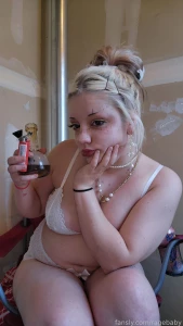 It s been too long since i did a bra and panties dump chubby blonde part 79