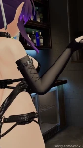 Latex suits ace very well vr anime vrchat vtuber lewdtuber waifu