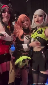 The cunning hares up to no good in the middle of the lounge nyxfoxxe