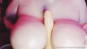 palepaizuriprincess - Tittyfuck with video with my toy an ejaculating dildo i know a lot of 